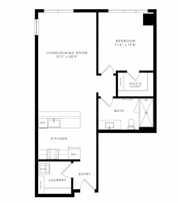 Floor plan layout diagram for A5